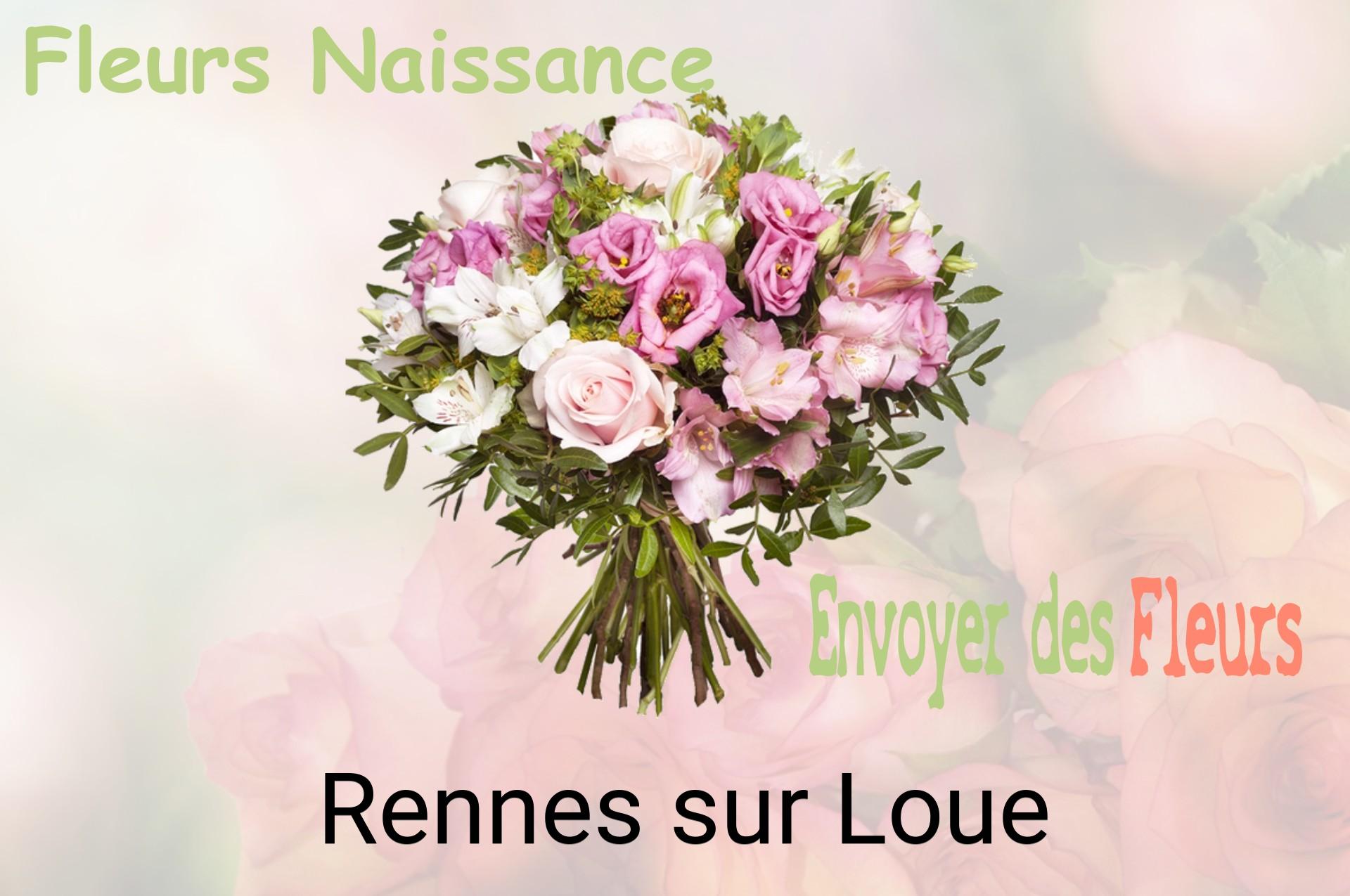 Bouquet de fleurs de naissance livré à Rennes-sur-Loue