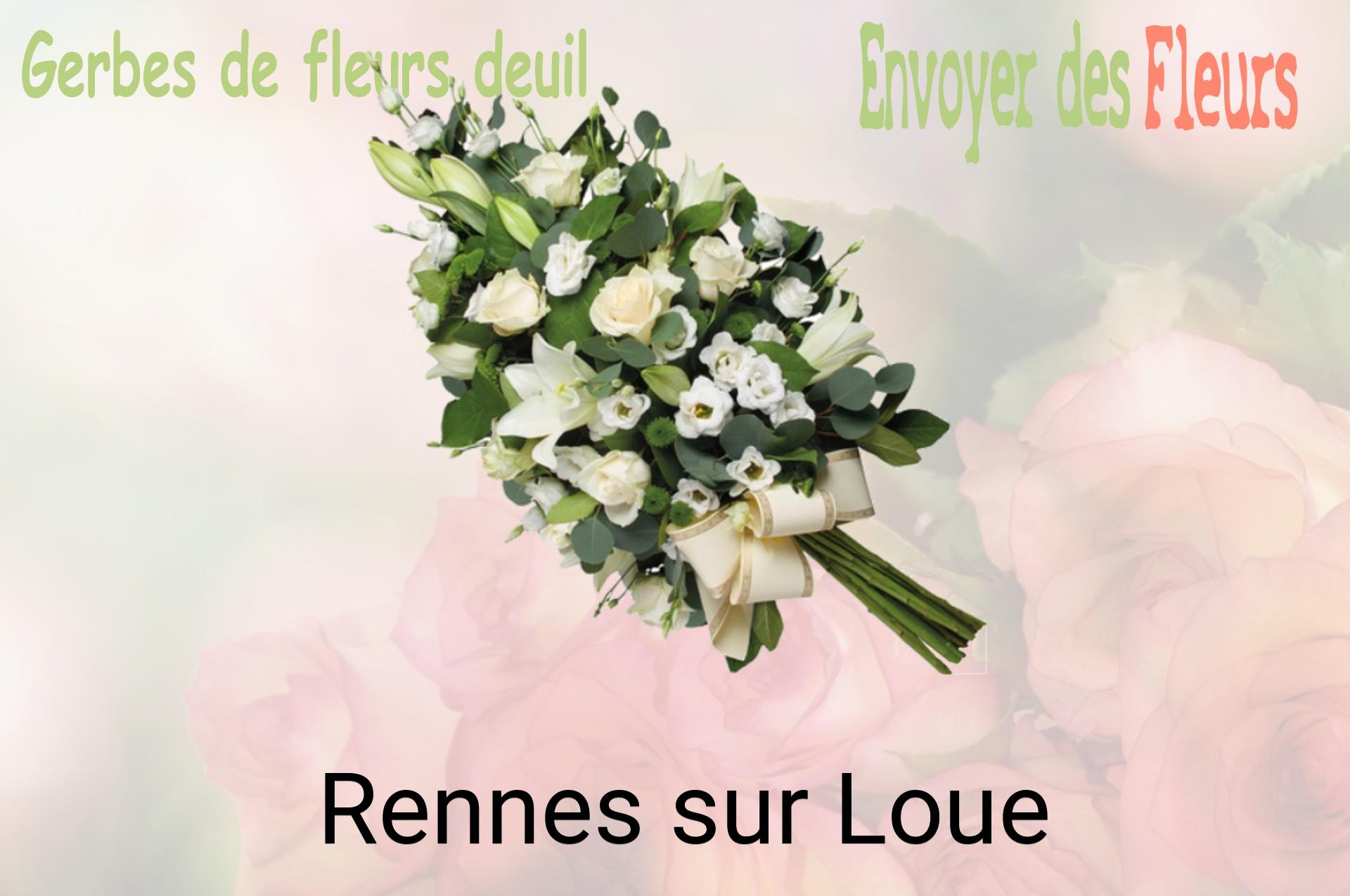 Gerbe de fleurs de deuil livrée à Rennes-sur-Loue
